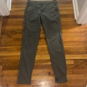 Lululemon men’s ABC pants, green/grey, 33x34